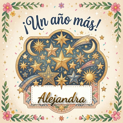 Diseño mágico del espacio. Fondo azul oscuro lleno de estrellas doradas y lunas brillantes. Texto superior 