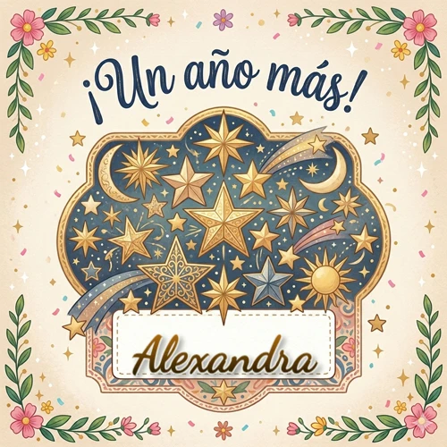 Diseño mágico del espacio. Fondo azul oscuro lleno de estrellas doradas y lunas brillantes. Texto superior 