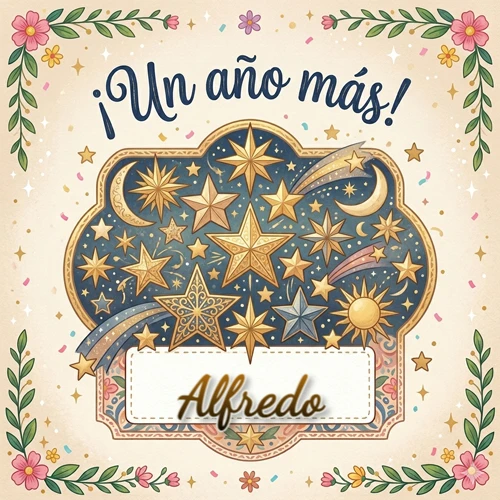 Diseño mágico del espacio. Fondo azul oscuro lleno de estrellas doradas y lunas brillantes. Texto superior 