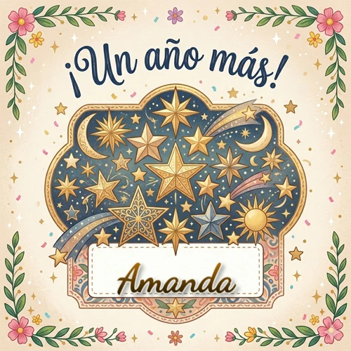 Diseño mágico del espacio. Fondo azul oscuro lleno de estrellas doradas y lunas brillantes. Texto superior 