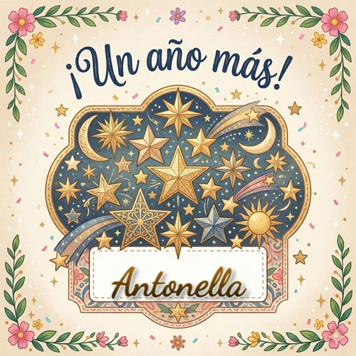 Diseño mágico del espacio. Fondo azul oscuro lleno de estrellas doradas y lunas brillantes. Texto superior 