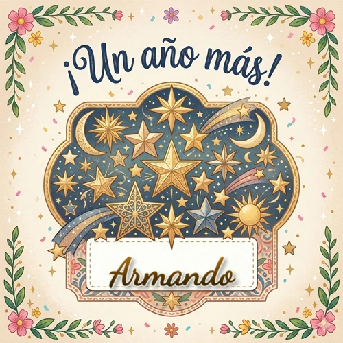 Diseño mágico del espacio. Fondo azul oscuro lleno de estrellas doradas y lunas brillantes. Texto superior 