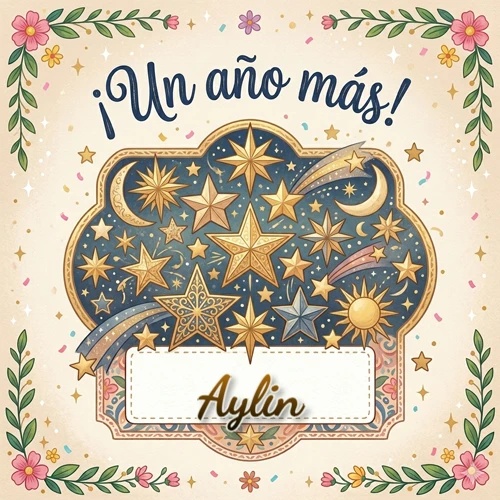 Diseño mágico del espacio. Fondo azul oscuro lleno de estrellas doradas y lunas brillantes. Texto superior 