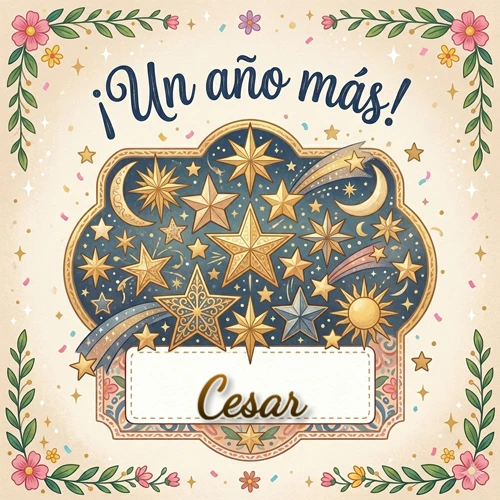 Diseño mágico del espacio. Fondo azul oscuro lleno de estrellas doradas y lunas brillantes. Texto superior 