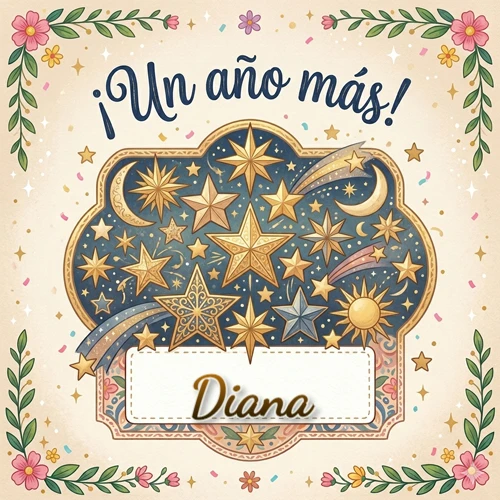 Diseño mágico del espacio. Fondo azul oscuro lleno de estrellas doradas y lunas brillantes. Texto superior 