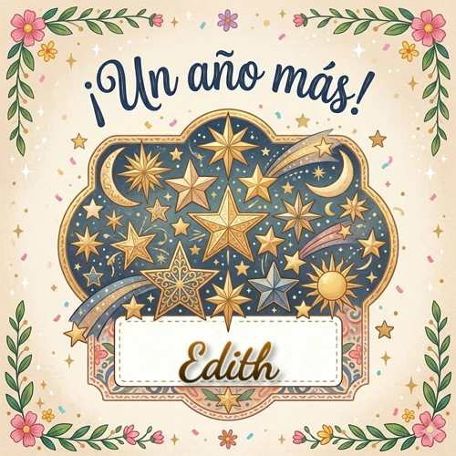 Diseño mágico del espacio. Fondo azul oscuro lleno de estrellas doradas y lunas brillantes. Texto superior 