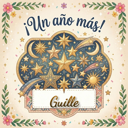 Diseño mágico del espacio. Fondo azul oscuro lleno de estrellas doradas y lunas brillantes. Texto superior 