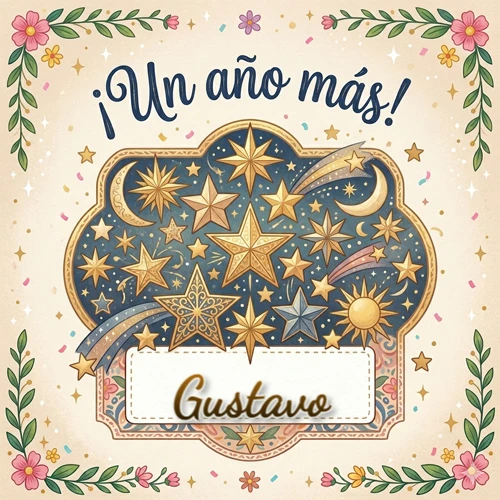 Diseño mágico del espacio. Fondo azul oscuro lleno de estrellas doradas y lunas brillantes. Texto superior 