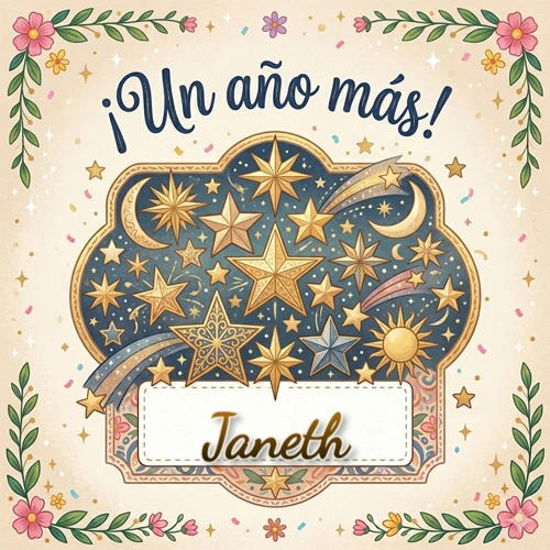 Diseño mágico del espacio. Fondo azul oscuro lleno de estrellas doradas y lunas brillantes. Texto superior 