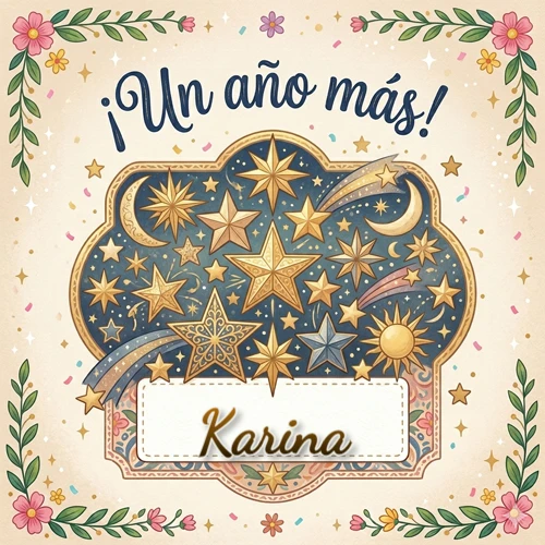 Diseño mágico del espacio. Fondo azul oscuro lleno de estrellas doradas y lunas brillantes. Texto superior 