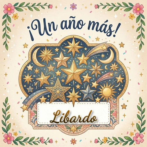 Diseño mágico del espacio. Fondo azul oscuro lleno de estrellas doradas y lunas brillantes. Texto superior 