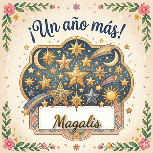 Diseño mágico del espacio. Fondo azul oscuro lleno de estrellas doradas y lunas brillantes. Texto superior Diseño mágico del espacio. Fondo azul oscuro lleno de estrellas doradas y lunas brillantes. Texto superior