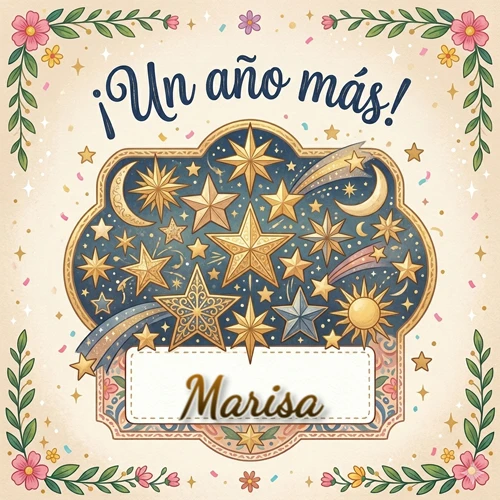 Diseño mágico del espacio. Fondo azul oscuro lleno de estrellas doradas y lunas brillantes. Texto superior 