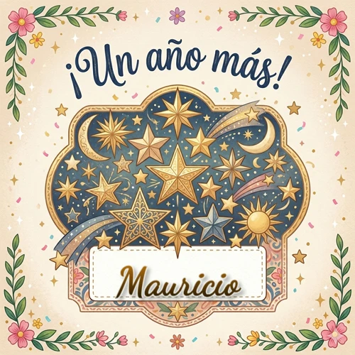 Diseño mágico del espacio. Fondo azul oscuro lleno de estrellas doradas y lunas brillantes. Texto superior 