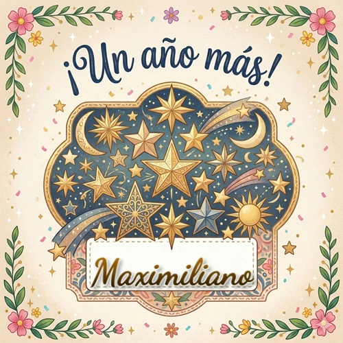 Diseño mágico del espacio. Fondo azul oscuro lleno de estrellas doradas y lunas brillantes. Texto superior 