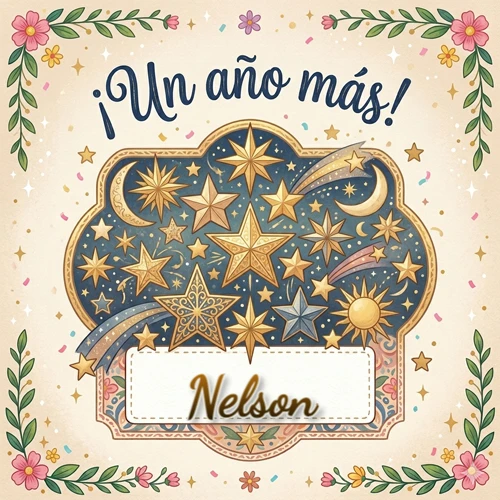 Diseño mágico del espacio. Fondo azul oscuro lleno de estrellas doradas y lunas brillantes. Texto superior 