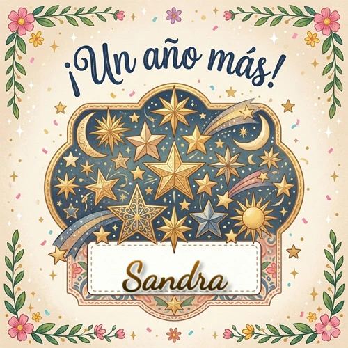 Diseño mágico del espacio. Fondo azul oscuro lleno de estrellas doradas y lunas brillantes. Texto superior 