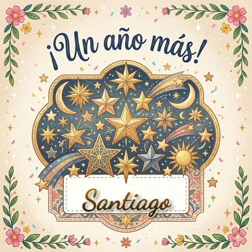 Diseño mágico del espacio. Fondo azul oscuro lleno de estrellas doradas y lunas brillantes. Texto superior 