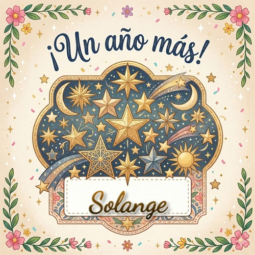 Diseño mágico del espacio. Fondo azul oscuro lleno de estrellas doradas y lunas brillantes. Texto superior 