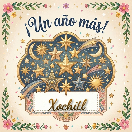 Diseño mágico del espacio. Fondo azul oscuro lleno de estrellas doradas y lunas brillantes. Texto superior 