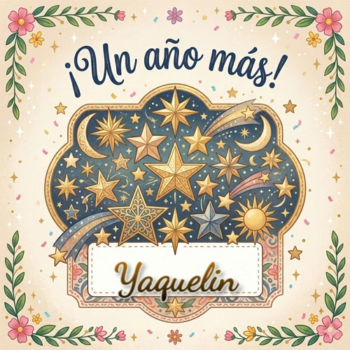 Diseño mágico del espacio. Fondo azul oscuro lleno de estrellas doradas y lunas brillantes. Texto superior 