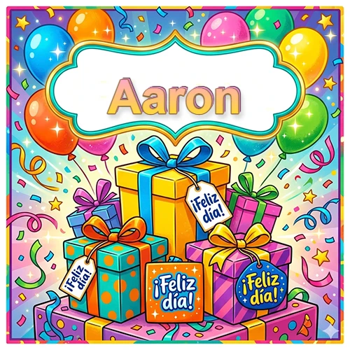 Ilustración colorida y vibrante. Cajas de regalo con papel brillante y cintas, etiquetas que dicen 