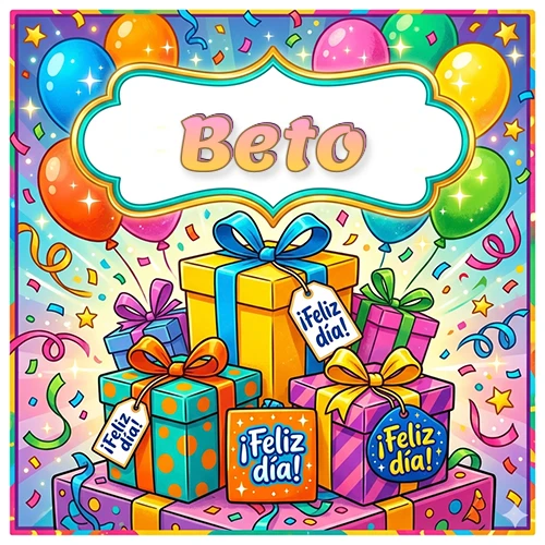 Ilustración colorida y vibrante. Cajas de regalo con papel brillante y cintas, etiquetas que dicen 