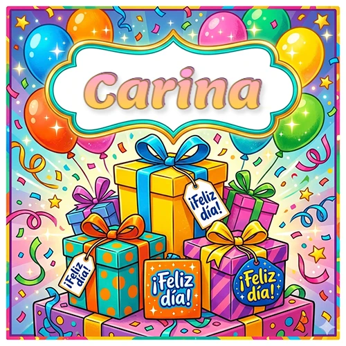 Ilustración colorida y vibrante. Cajas de regalo con papel brillante y cintas, etiquetas que dicen 