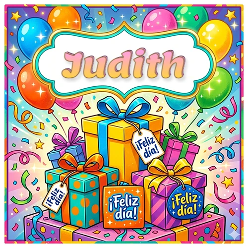 Ilustración colorida y vibrante. Cajas de regalo con papel brillante y cintas, etiquetas que dicen 