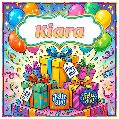 Ilustración colorida y vibrante. Cajas de regalo con papel brillante y cintas, etiquetas que dicen 