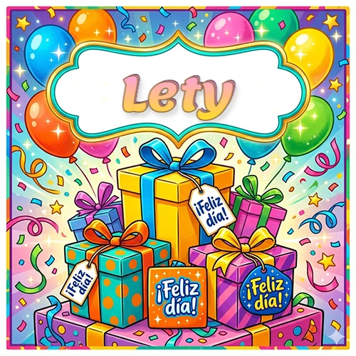 Ilustración colorida y vibrante. Cajas de regalo con papel brillante y cintas, etiquetas que dicen 