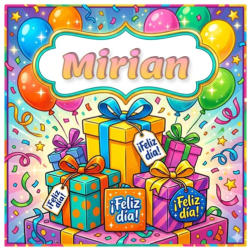 Ilustración colorida y vibrante. Cajas de regalo con papel brillante y cintas, etiquetas que dicen 