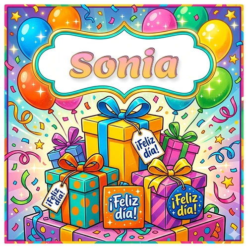 Ilustración colorida y vibrante. Cajas de regalo con papel brillante y cintas, etiquetas que dicen Ilustración colorida y vibrante. Cajas de regalo con papel brillante y cintas, etiquetas que dicen