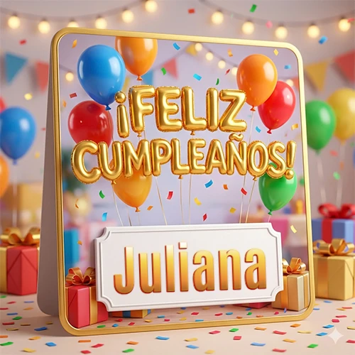 Diseño 3D profesional y premium. Globos dorados gigantes formando la palabra 