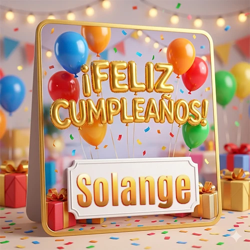 Diseño 3D profesional y premium. Globos dorados gigantes formando la palabra 