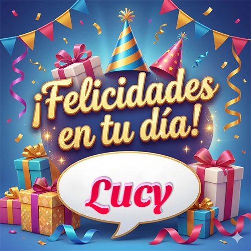 Diseño moderno y elegante. Fondo azul rey con cajas de regalo, sombreros de fiesta y cintas. Texto central Diseño moderno y elegante. Fondo azul rey con cajas de regalo, sombreros de fiesta y cintas. Texto central