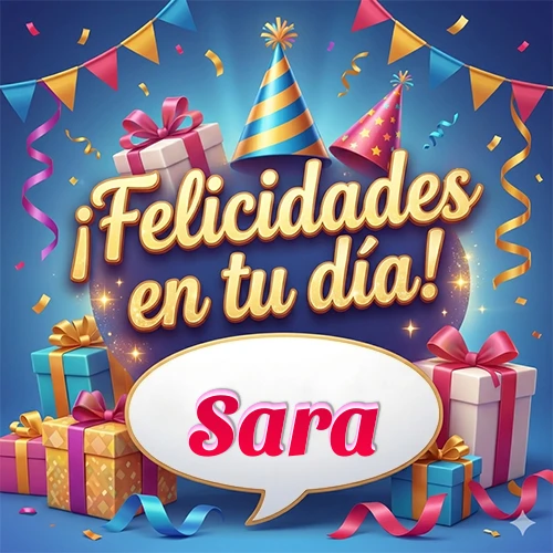 Diseño moderno y elegante. Fondo azul rey con cajas de regalo, sombreros de fiesta y cintas. Texto central Diseño moderno y elegante. Fondo azul rey con cajas de regalo, sombreros de fiesta y cintas. Texto central