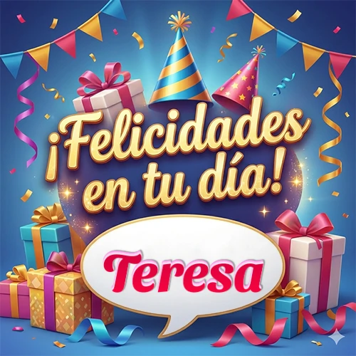 Diseño moderno y elegante. Fondo azul rey con cajas de regalo, sombreros de fiesta y cintas. Texto central Diseño moderno y elegante. Fondo azul rey con cajas de regalo, sombreros de fiesta y cintas. Texto central