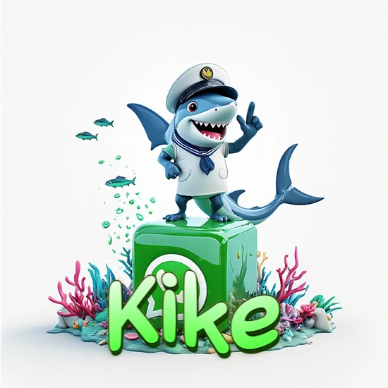 Fondo marino con un tiburón capitán sobre un cubo verde de WhatsApp. Arrecifes de coral, peces y burbujas. Nombre en verde claro en la parte delantera del cubo. Diseño con el nombre Kike. Fondo marino con un tiburón capitán sobre un cubo verde de WhatsApp. Arrecifes de coral, peces y burbujas. Nombre en verde claro en la parte delantera del cubo. Diseño con el nombre Kike.