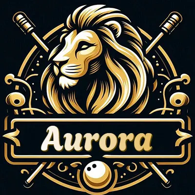 Logo clásico de cabeza de león en oro mate dentro de marco circular, nombre en rectángulo dorado. - Aurora Logo clásico de cabeza de león en oro mate dentro de marco circular, nombre en rectángulo dorado. - Aurora