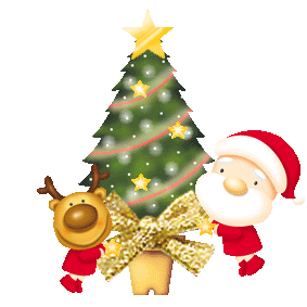 Arbol Navidad Santa Claus Reno Animados Gif Imagenes - Arbol Navidad Santa Claus Reno Animados Gif Imágenes