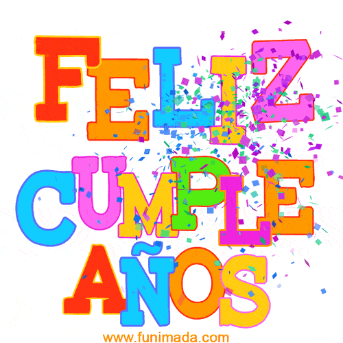 Confetti multicolor imagen animada GIF feliz cumpleanos - Confetti multicolor imagen animada GIF feliz cumpleaños