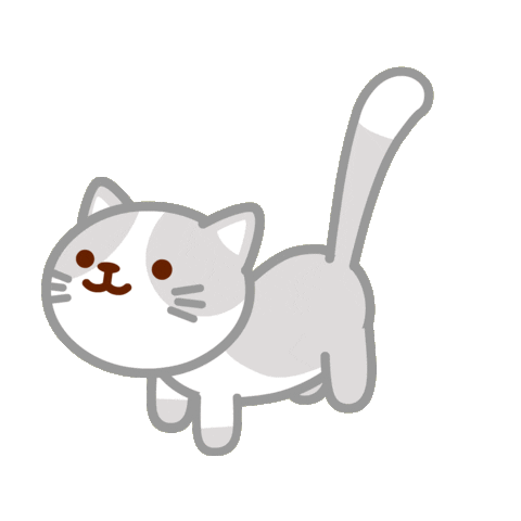 Gato feliz dibujos stickers animados - Gato feliz &#8211; dibujos stickers animados