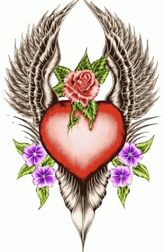corazon de angel Gifs Animados - corazon de angel Gifs Animados