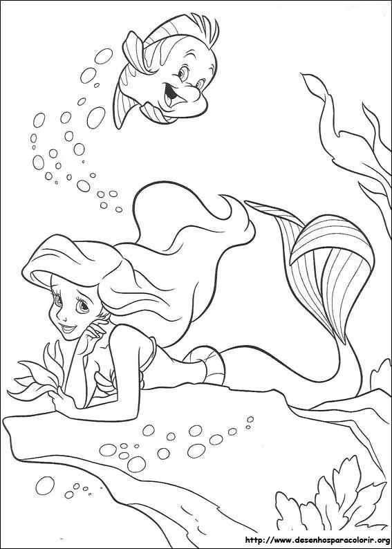 Princesa de los mares dibujos para colorear - Princesa de los mares dibujos para colorear
