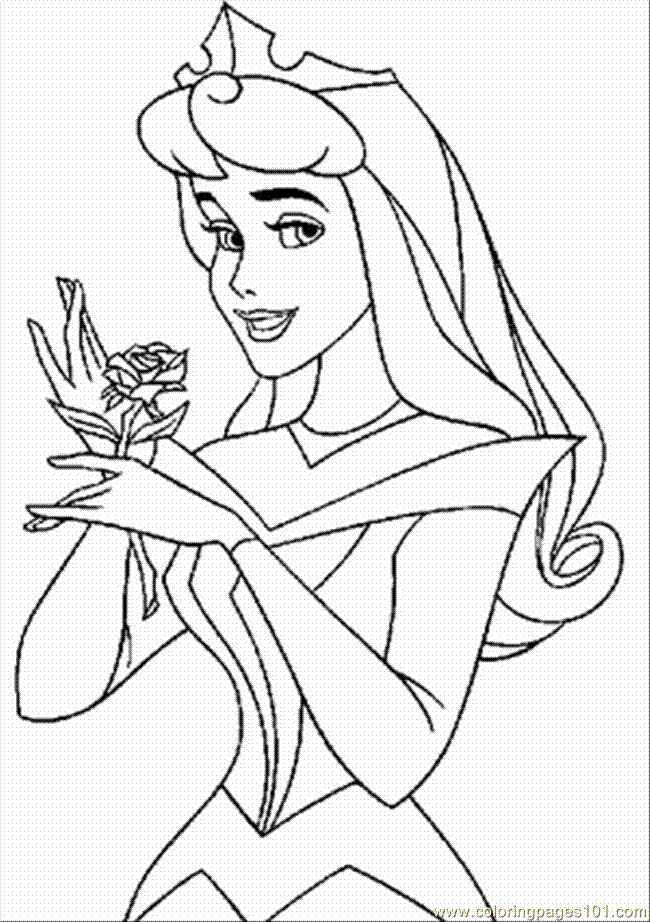 princesa sosteniendo una rosa dibujos para colorear - princesa sosteniendo una rosa dibujos para colorear