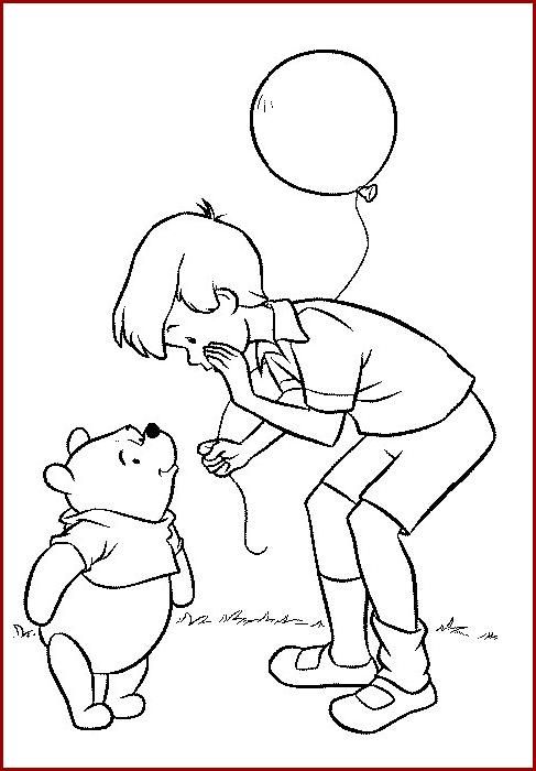 winnie the pooh con chico dibujos para colorear - winnie the pooh con chico dibujos para colorear