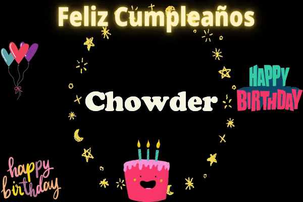 Animados Gifs imagenes Feliz Cumpleanos Chowder - Animados Gifs imágenes Feliz Cumpleaños Chowder