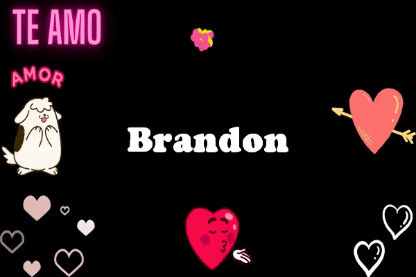 TE Amo Brandon Animados Gif imagenes - TE Amo Brandon Animados Gif imágenes